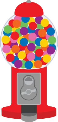 Red Gumball Machine Free PNG
