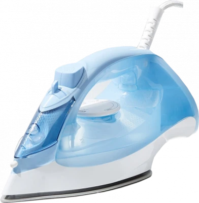 Blue And White Steam Iron PNG Image