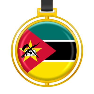Mozambique Flag Medal Pendant Clipart