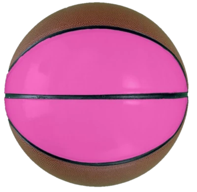 Pink And Brown Basketball PNG Image