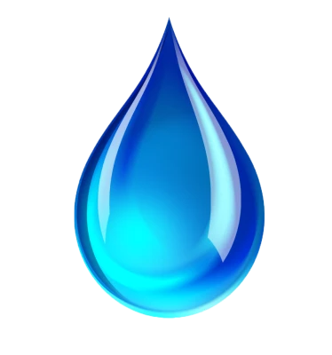 Blue Water Drop Illustration Free PNG