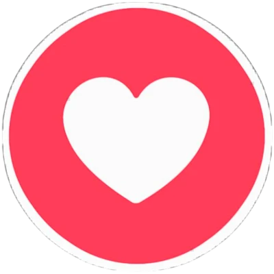 Pink Heart Like Button Icon Transparent Background