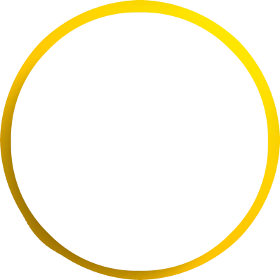 Gold Metallic Circle Frame Ring PNG Image