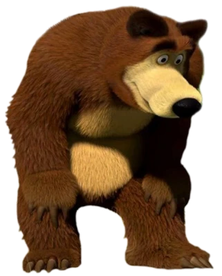 Bear From Masha And The Bear Free PNG