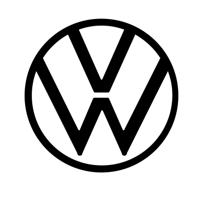 Volkswagen VW Black Outline Logo PNG Image