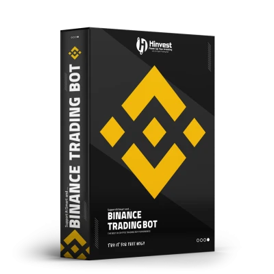 Binance Trading Bot Software Box Mockup Transparent Background
