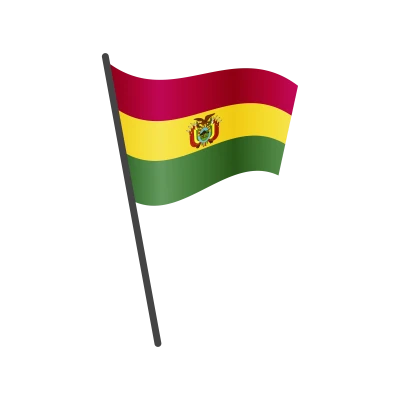 Bolivia Flag Waving PNG Image
