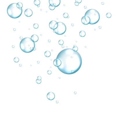 Blue Water Bubbles Free PNG