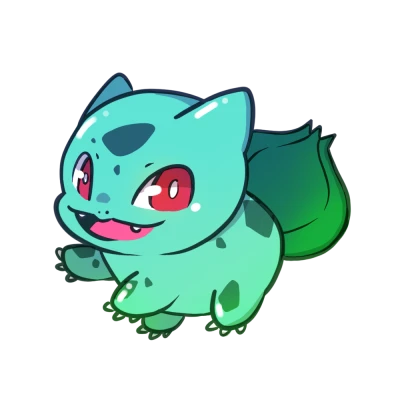 Bulbasaur Pokemon Illustration Clipart