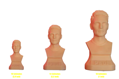 3D Printed Paul Bust Statues Free PNG