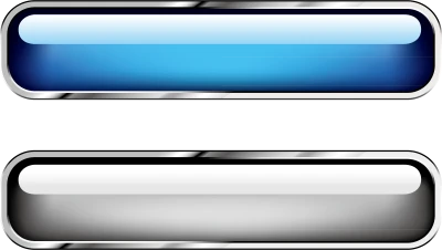 Blue And Silver Web Buttons PNG Image
