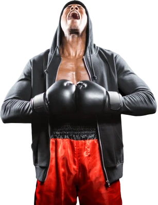 Boxer Screaming In Victory Clipart