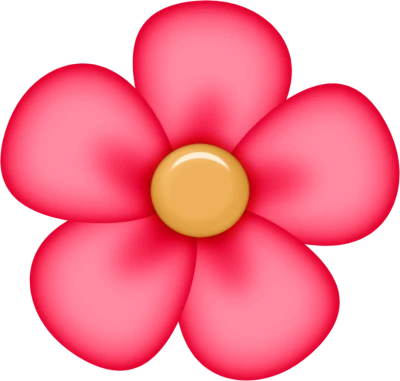 Pink Cartoon Flower Clipart