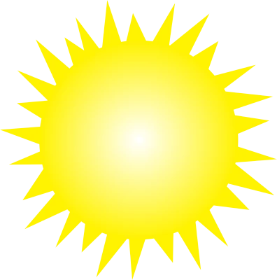 Yellow Cartoon Sun Shining Free PNG