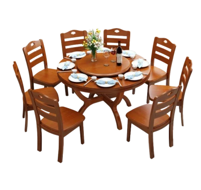 Wooden Dining Table And Chairs Clipart