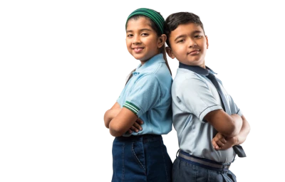 Indian School Children Portrait Free PNG