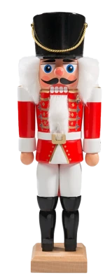Red Nutcracker Soldier Figure Free PNG