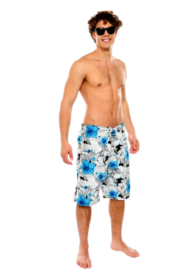 Man In Swim Trunks Portrait PNG Image