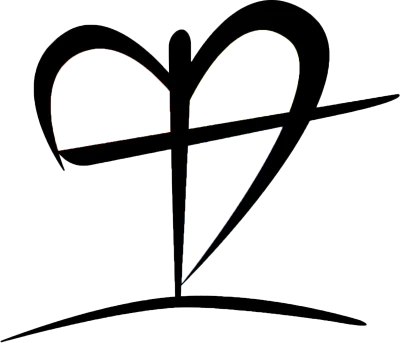 Black Cross And Heart Symbol Free PNG