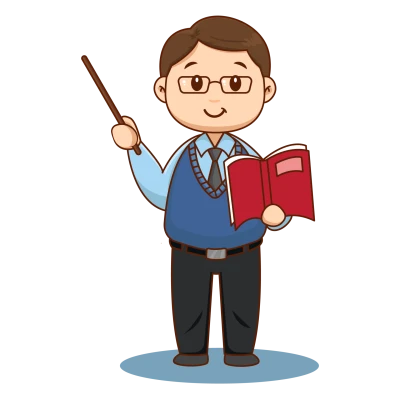 Cartoon Teacher Pointing Free PNG