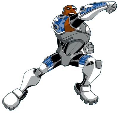 Cyborg Teen Titans Action Pose Free PNG