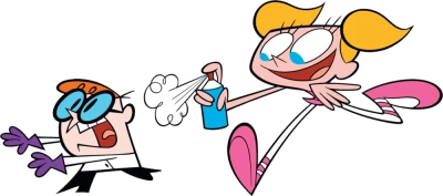 Dexter and Dee Dee Cartoon Free PNG