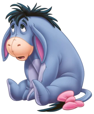Eeyore Donkey Cartoon Free PNG