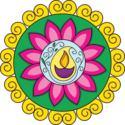 Diwali Rangoli Design PNG Clipart