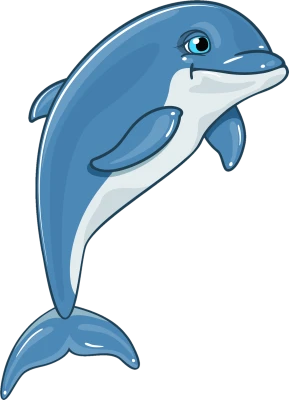 Jumping Dolphin Cartoon Free PNG