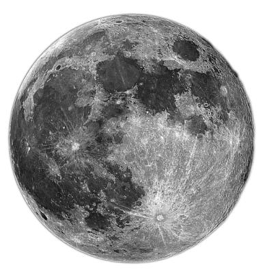 Full Moon Realistic Free PNG