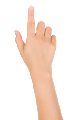 Hand Pointing Up Gesture PNG Clipart