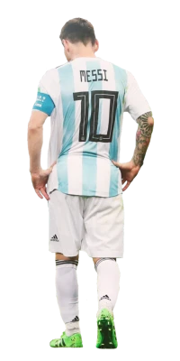Lionel Messi Back Jersey Free PNG