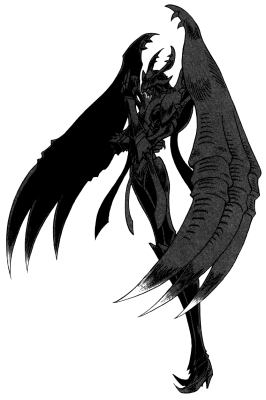 Anime Demon Line Art Free PNG