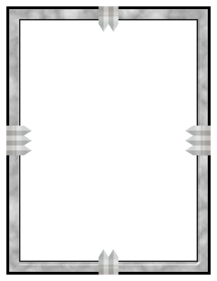 Silver Metal Frame PNG Clipart
