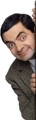 Mr Bean Peeking Free PNG
