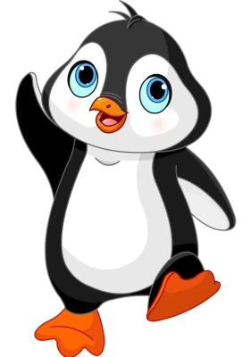 Cute Baby Penguin Cartoon PNG Image