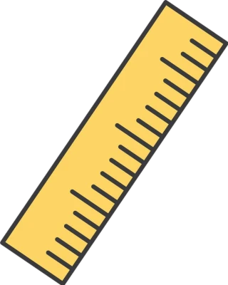 Yellow School Ruler Free PNG