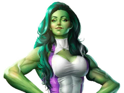 She-Hulk Marvel Character PNG Image