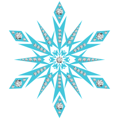 Diamond Snowflake Vector PNG Clipart