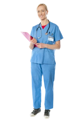 Female Doctor Nurse Standing Free PNG