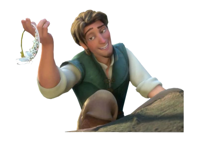 Flynn Rider Holding Crown Free PNG