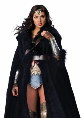 Wonder Woman Black Cloak Transparent Background