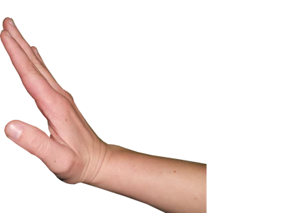 Hand Gesturing Stop High Five Clipart