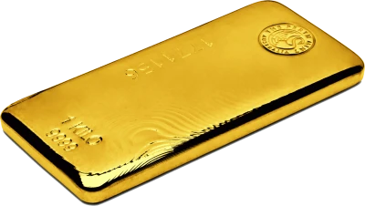 1 Kilo Pure Gold Bar PNG Image