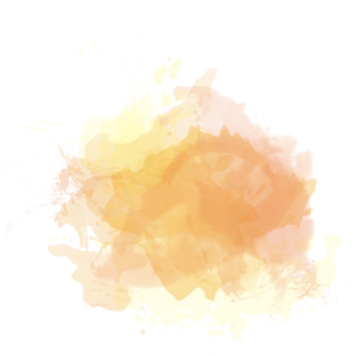 Yellow Orange Watercolor Splash Clipart
