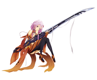 Inori Yuzuriha Guilty Crown Sword Free PNG