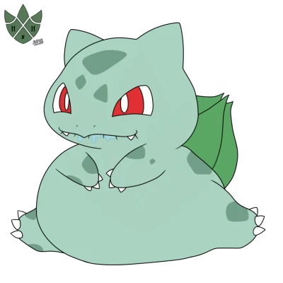 Fat Bulbasaur Cartoon Drawing Clipart