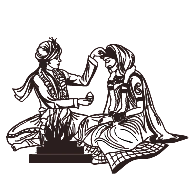 Hindu Wedding Ritual Sindoor Illustration Transparent Background