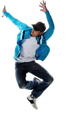 Hip Hop Breakdancer Jumping Free PNG