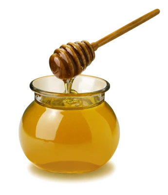 Honey Jar with Wooden Dipper Clipart